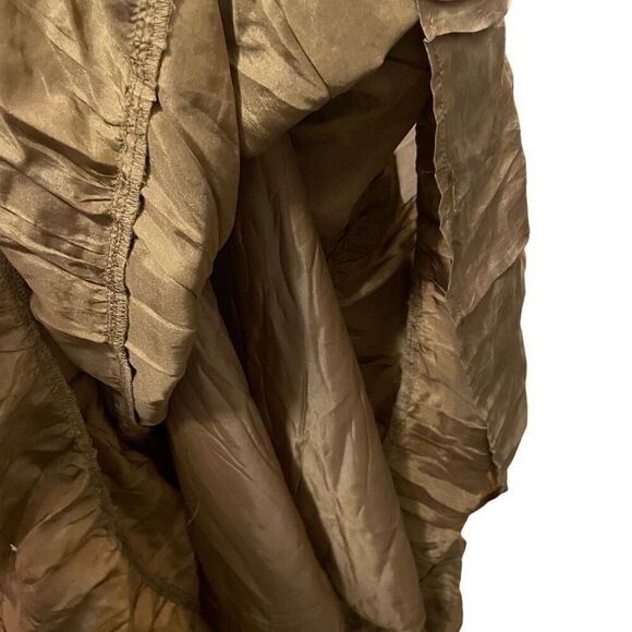 Kenar Womens Silk Maxi Skirt 12 Embellished Fairy Bead Ethereal Nomad Aesthetic - Picture 5 of 9